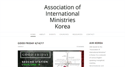 Desktop Screenshot of aim-korea.org