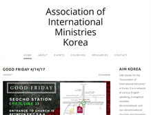 Tablet Screenshot of aim-korea.org